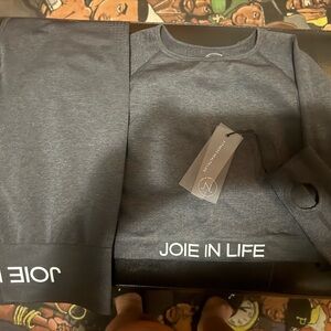 Joie in Life Gray Crop and Pants Set